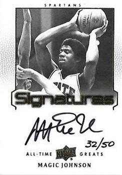 2013 Upper Deck All Time Greats - All-Time Greats Signatures #ATG-JO1 Magic Johnson Front