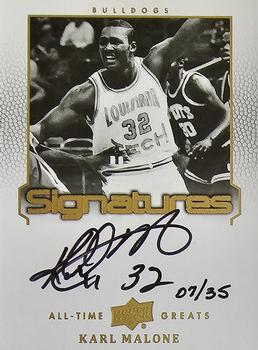 2013 Upper Deck All Time Greats - All-Time Greats Signatures #ATG-KM2 Karl Malone Front