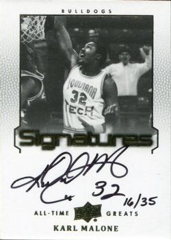 2013 Upper Deck All Time Greats - All-Time Greats Signatures #ATG-KM4 Karl Malone Front