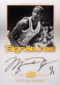 2013 Upper Deck All Time Greats - All-Time Greats Signatures Gold Spectrum #ATG-MJ16 Michael Jordan Front