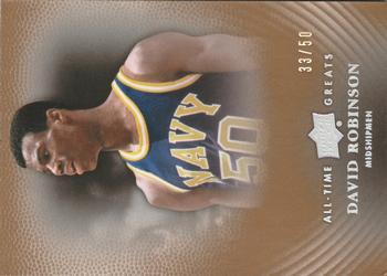 2013 Upper Deck All Time Greats - Silver Spectrum #13 David Robinson Front