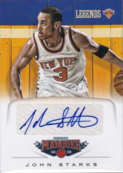 2012-13 Panini Marquee - Legends Signatures #39 John Starks Front