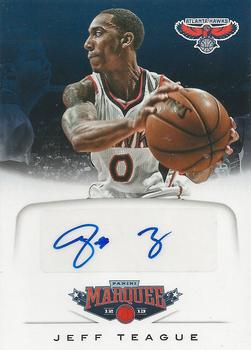 2012-13 Panini Marquee - Signatures #11 Jeff Teague Front