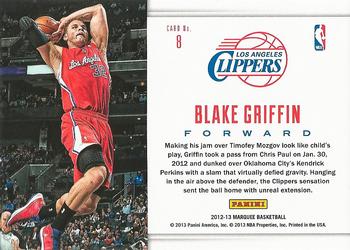 2012-13 Panini Marquee - Slam Dunk Legends #8 Blake Griffin Back