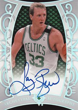 2007-08 Upper Deck Ultimate Collection - Archetypal Autographs #AA-LB Larry Bird Front