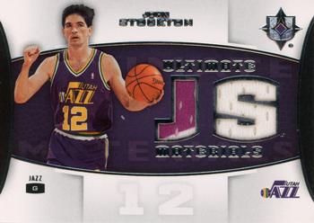 2007-08 Upper Deck Ultimate Collection - Ultimate Materials #ULT-ST John Stockton Front