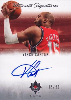 2007-08 Upper Deck Ultimate Collection - Ultimate Signatures #US-VC Vince Carter Front
