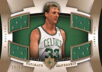 2007-08 Upper Deck Ultimate Collection - Ultimate Leadership Gold #UL-LB Larry Bird Front