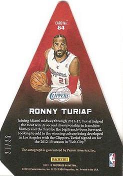 2012-13 Panini Preferred - Silver #84 Ronny Turiaf Back
