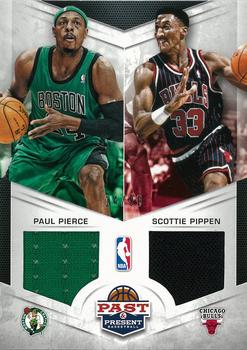 2012-13 Panini Past & Present - Dual Jerseys #8 Paul Pierce / Scottie Pippen Front