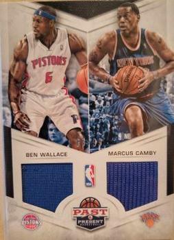 2012-13 Panini Past & Present - Dual Jerseys #11 Ben Wallace / Marcus Camby Front