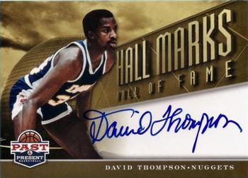 2012-13 Panini Past & Present - Hall Marks Autographs #13 David Thompson Front
