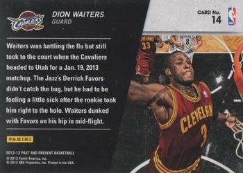 2012-13 Panini Past & Present - Shattered Black #14 Dion Waiters Back