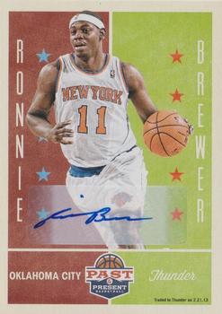 2012-13 Panini Past & Present - Signatures #72 Ronnie Brewer Front