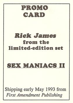 1993 First Amendment Publishing Skinnies - Promo #NNO Rick James Back