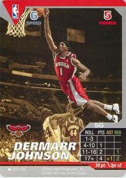 2002 NBA Showdown #004 Dermarr Johnson Front