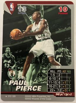 2002 NBA Showdown #013 Paul Pierce Front