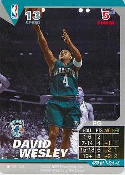 2002 NBA Showdown #026 David Wesley Front