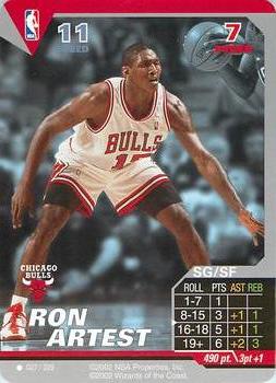 2002 NBA Showdown #027 Ron Artest Front
