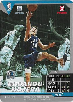 2002 NBA Showdown #049 Eduardo Najera Front