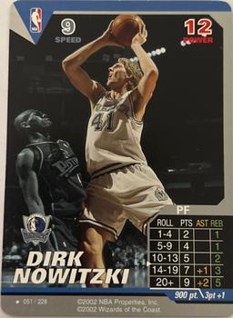 2002 NBA Showdown #051 Dirk Nowitzki Front