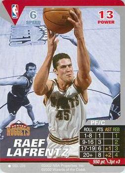 2002 NBA Showdown #053 Raef Lafrentz Front