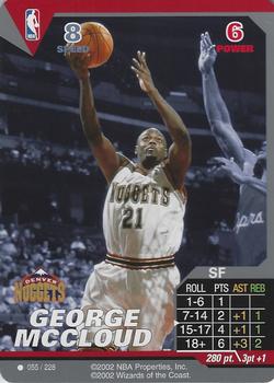 2002 NBA Showdown #055 George McCloud Front