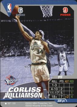 2002 NBA Showdown #067 Corliss Williamson Front