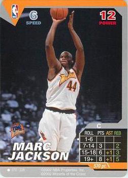 2002 NBA Showdown #072 Marc Jackson Front