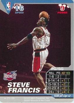 2002 NBA Showdown #075 Steve Francis Front
