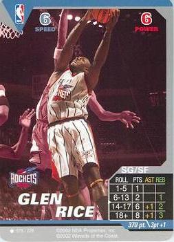 2002 NBA Showdown #078 Glen Rice Front