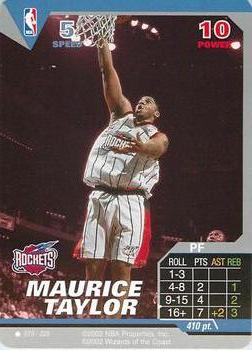 2002 NBA Showdown #079 Maurice Taylor Front