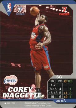 2002 NBA Showdown #089 Corey Maggette Front