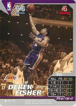 2002 NBA Showdown #098 Derek Fisher Front