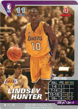 2002 NBA Showdown #101 Lindsey Hunter Front
