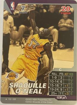 2002 NBA Showdown #102 Shaquille O'Neal Front