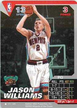 2002 NBA Showdown #111 Jason Williams Front