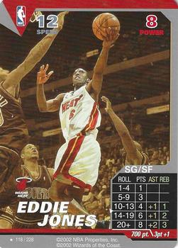 2002 NBA Showdown #118 Eddie Jones Front