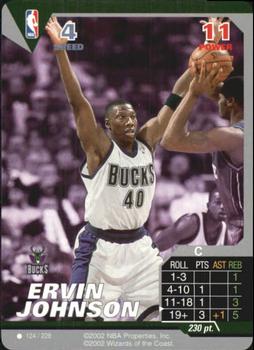 2002 NBA Showdown #124 Ervin Johnson Front
