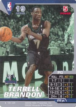 2002 NBA Showdown #129 Terrell Brandon Front