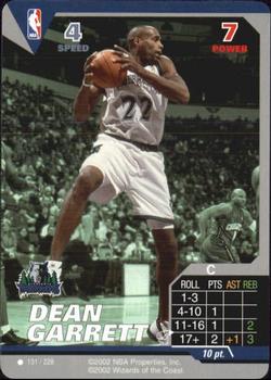 2002 NBA Showdown #131 Dean Garrett Front