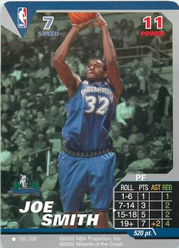 2002 NBA Showdown #135 Joe Smith Front