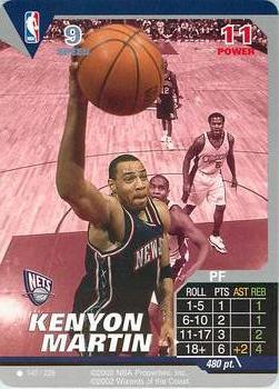 2002 NBA Showdown #140 Kenyon Martin Front