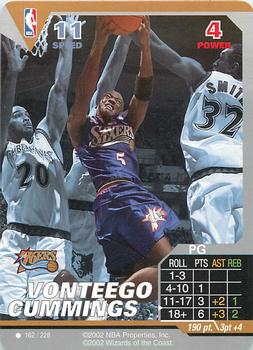 2002 NBA Showdown #162 Vonteego Cummings Front