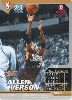 2002 NBA Showdown #165 Allen Iverson Front