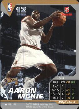 2002 NBA Showdown #166 Aaron McKie Front
