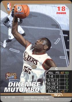 2002 NBA Showdown #167 Dikembe Mutombo Front