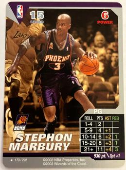 2002 NBA Showdown #173 Stephon Marbury Front