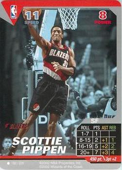 2002 NBA Showdown #182 Scottie Pippen Front