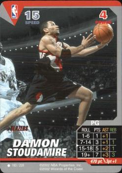 2002 NBA Showdown #183 Damon Stoudamire Front